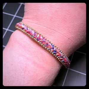 Stella and Dot Pink Fringe Bracelet